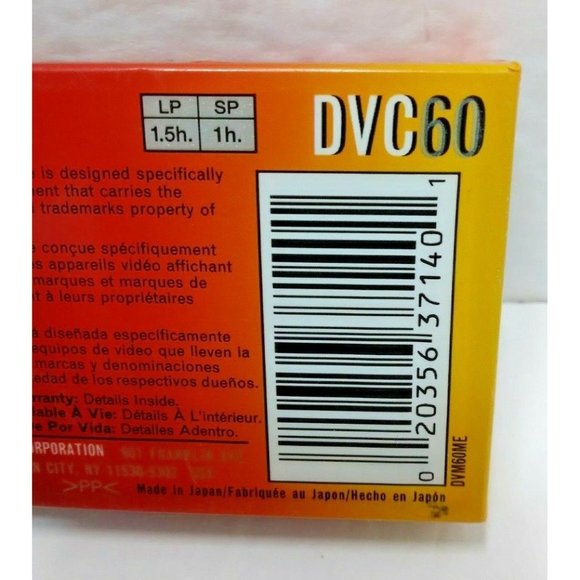 New TDK DVC 60 90 Mini DV Tape Cassette SP60‎ LP90 DVM60ME Digital Video - Picture 3 of 5